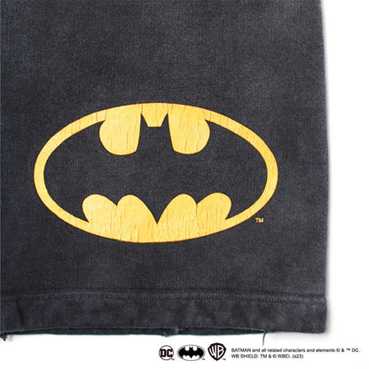 バウワウ BW231-BMSS 【COLLABORATION】BATMAN SWEAT SHORTS コラボ バットマン ブラックスウェットショーツ BLACK AGEING