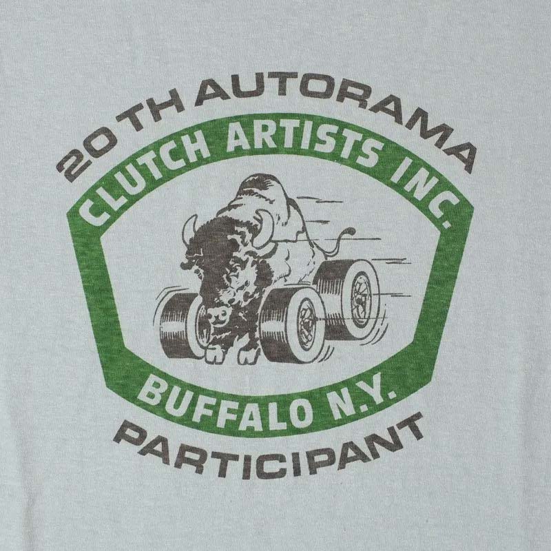 ウエアハウス WHTS-25SS008 Lot 4064 CLUTCH ARTISTS サックス メンズ プリント Tシャツ