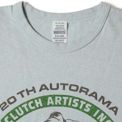 ウエアハウス WHTS-25SS008 Lot 4064 CLUTCH ARTISTS サックス メンズ プリント Tシャツ