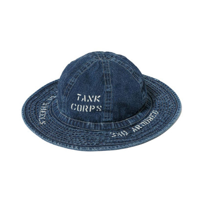 バズリクソンズ Lot No. BR02850 HAT, WORKING, DENIM VINTAGE WASHED STENCIL 429H ハードウォッシュ メンズ デニム ハット