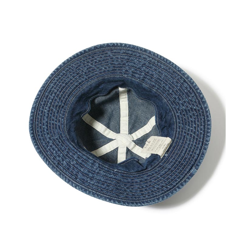 バズリクソンズ Lot No. BR02850 HAT, WORKING, DENIM VINTAGE WASHED STENCIL 429H ハードウォッシュ メンズ デニム ハット