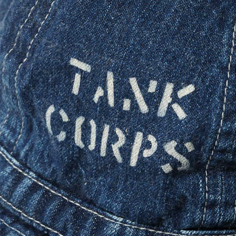 バズリクソンズ Lot No. BR02850 HAT, WORKING, DENIM VINTAGE WASHED STENCIL 429H ハードウォッシュ メンズ デニム ハット