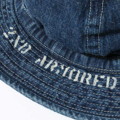 バズリクソンズ Lot No. BR02850 HAT, WORKING, DENIM VINTAGE WASHED STENCIL 429H ハードウォッシュ メンズ デニム ハット