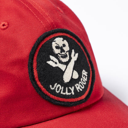 BASEBALL CAP / JOLLY ROGER:RED
