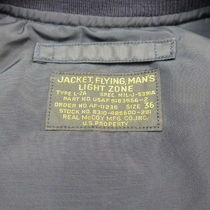 ザ リアルマッコイズ MJ23003 TYPE L-2A REAL McCOY MFG. CO. ネイビー メンズ アウター フライトジャケット ミリタリー