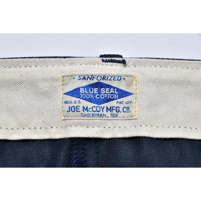 ジョーマッコイ MP19010 JOE McCOY CHINO TROUSERS チノトラウザー チノパン ネイビー