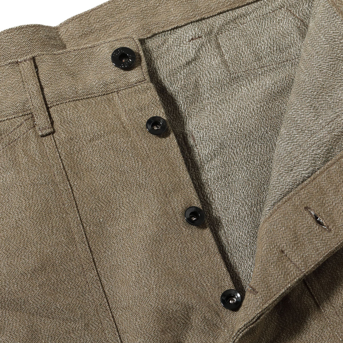 Lot No. BR42531 / TROUSERS, WORKING, BROWN DENIM