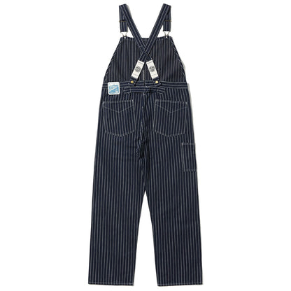 Lot No. HD42498 / HEADLIGHT 8oz. SPECIAL WOVEN STRIPE DENIM LOW BACK OVERALLS