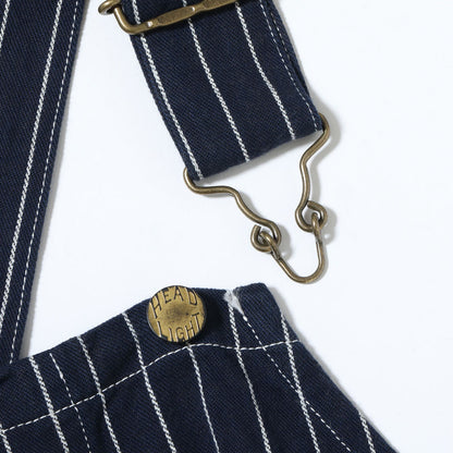 Lot No. HD42498 / HEADLIGHT 8oz. SPECIAL WOVEN STRIPE DENIM LOW BACK OVERALLS