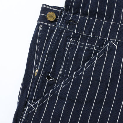 Lot No. HD42498 / HEADLIGHT 8oz. SPECIAL WOVEN STRIPE DENIM LOW BACK OVERALLS