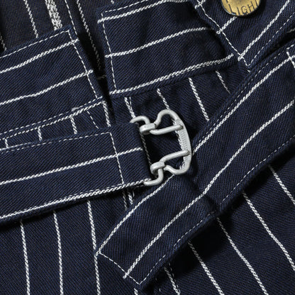 Lot No. HD42498 / HEADLIGHT 8oz. SPECIAL WOVEN STRIPE DENIM LOW BACK OVERALLS