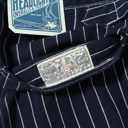 Lot No. HD42498 / HEADLIGHT 8oz. SPECIAL WOVEN STRIPE DENIM LOW BACK OVERALLS