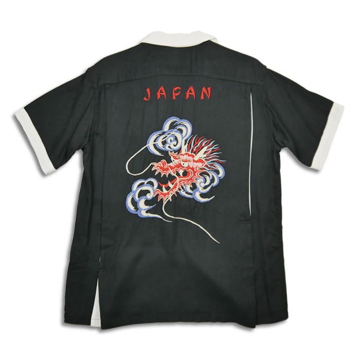 テーラー東洋 Lot No. TT39102 SUKA BOWLING SHIRT “DRAGON HEAD” スカ ボーリング シャツ ブラック