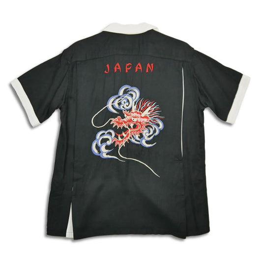 テーラー東洋 Lot No. TT39102 SUKA BOWLING SHIRT “DRAGON HEAD” スカ ボーリング シャツ ブラック