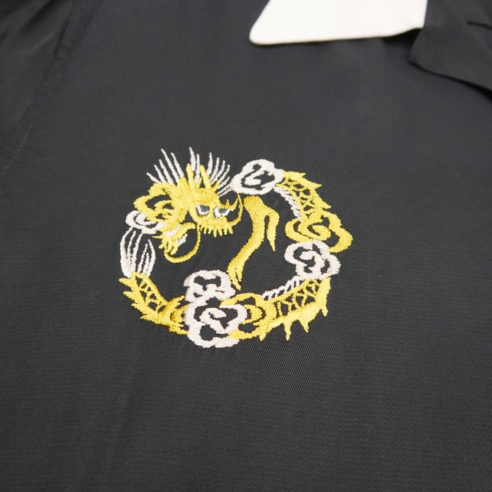 テーラー東洋 Lot No. TT39102 SUKA BOWLING SHIRT “DRAGON HEAD” スカ ボーリング シャツ ブラック