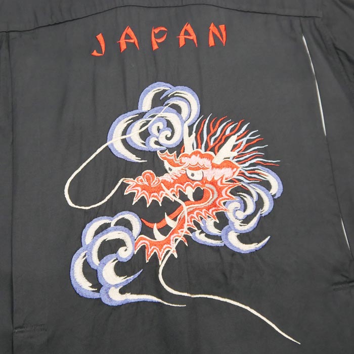 テーラー東洋 Lot No. TT39102 SUKA BOWLING SHIRT “DRAGON HEAD” スカ ボーリング シャツ ブラック
