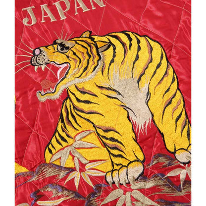 テーラー東洋 Lot No. TT14893-190 Early 1950s Style Acetate Quilted Souvenir Jacket “EAGLE & DRAGON” × “ROARING TIGER”