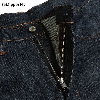 デラックスウエア DX5016 SLIM STRAIGHT スリムストレートジーンズ ワンウォッシュ