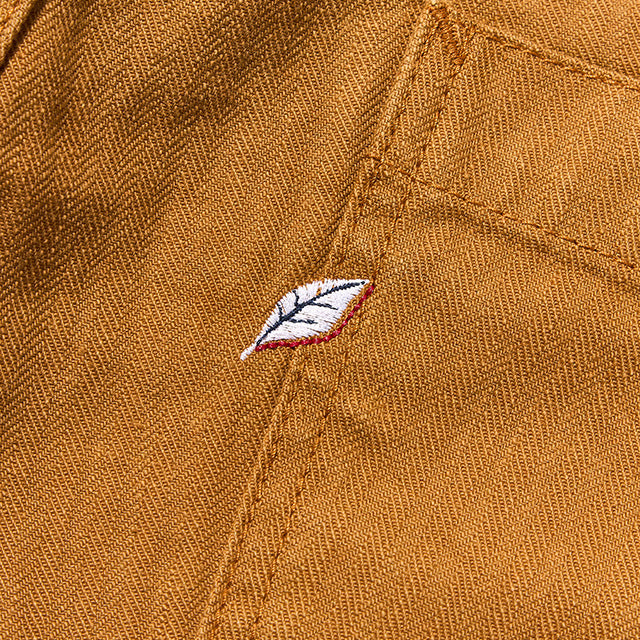 [LP-1179-OLV] Sulfur Dyed Herringbone Work Pants-Camel