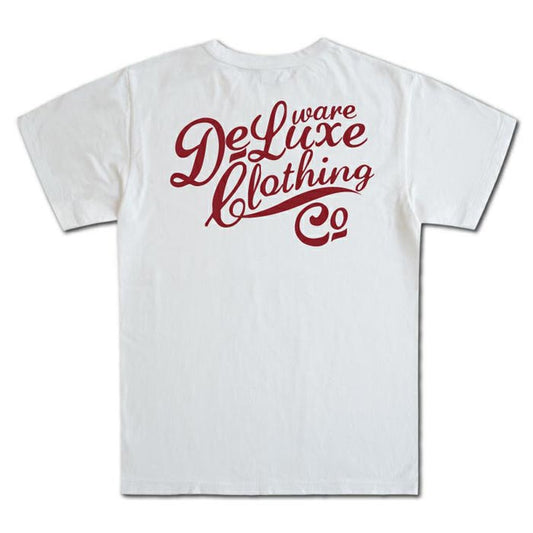 24SS デラックスウエア BRGM-00B10 デラックスウエアロゴデザイン WHITE メンズ 半袖 プリント Tシャツ カットソー バックプリント