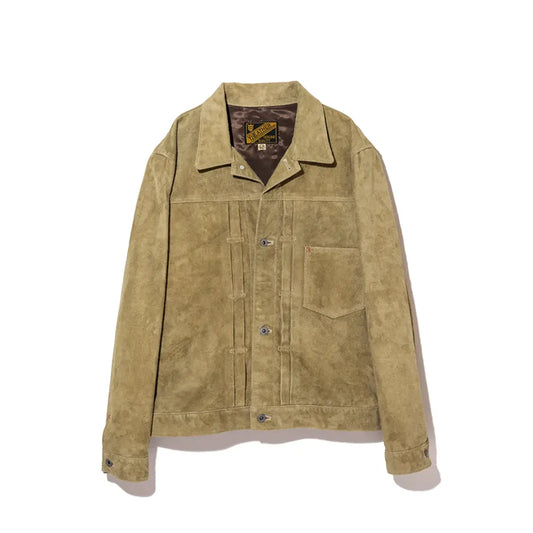 HORSE ROUGHOUT WWII TYPE JEAN JACKET ~ Spring Edition ~:KHAKI