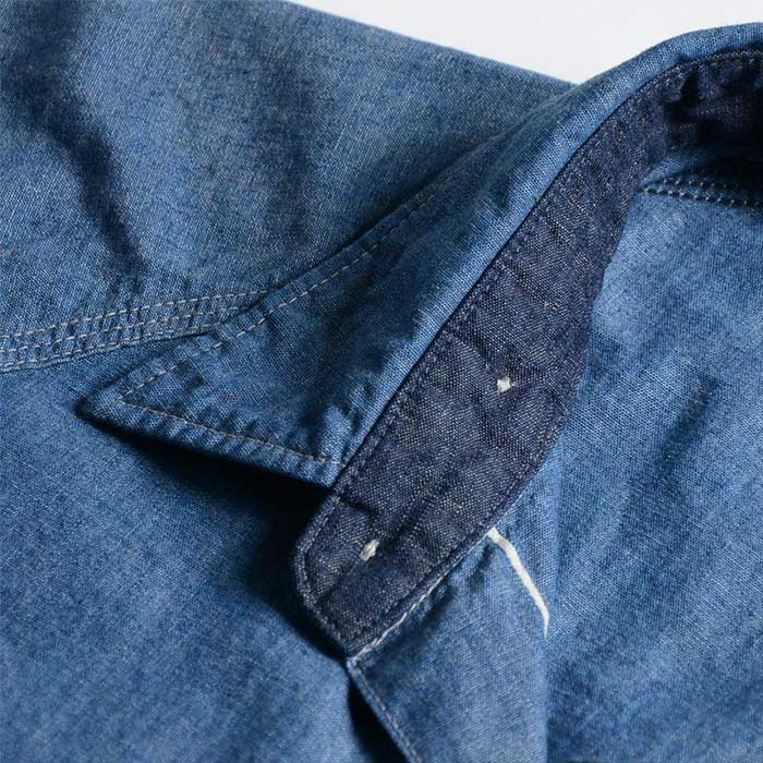 デラックスウエア 7644A DELUXE CHAMBRAY デラックス シャンブレー IND.GSP メンズ 長袖 シャンブレーシャツ