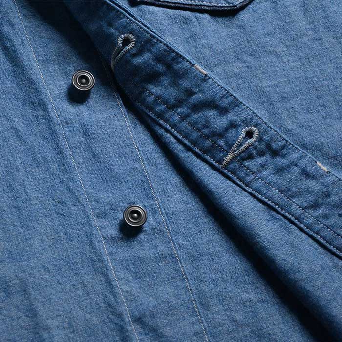 デラックスウエア 7644A DELUXE CHAMBRAY デラックス シャンブレー IND.GSP メンズ 長袖 シャンブレーシャツ