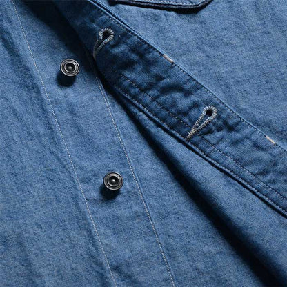 デラックスウエア 7644A DELUXE CHAMBRAY デラックス シャンブレー IND.GSP メンズ 長袖 シャンブレーシャツ