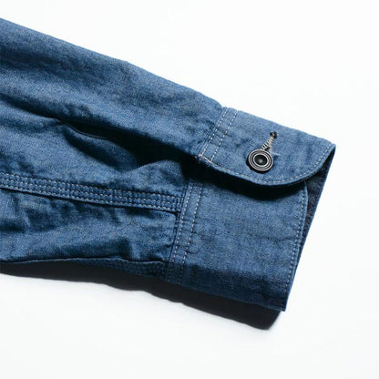 デラックスウエア 7644A DELUXE CHAMBRAY デラックス シャンブレー IND.GSP メンズ 長袖 シャンブレーシャツ