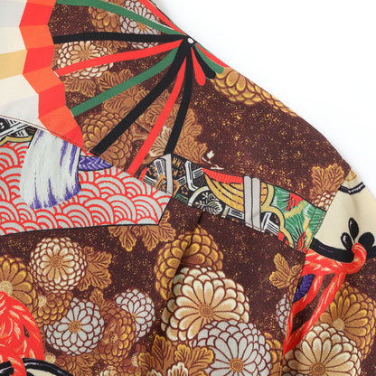 サンサーフ Lot No. SS39271 SUN SURF SPECIAL EDITION “MIKAGURA” ブラウン メンズ レーヨン アロハシャツ