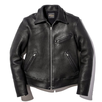 ファインクリークレザーアンドコー ACJK050 Lindbergh Deer リンドバーグ ディア ブラック メンズ レザージャケット 5周年限定アイテム