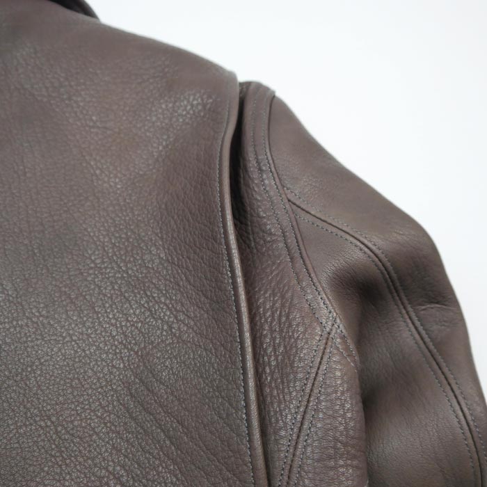 ファインクリークレザーアンドコー ACJK045 5th FINE CREEK&CO - LEON custom Deer ブラウン 5周年記念 レオン ディア メンズ レザージャケット