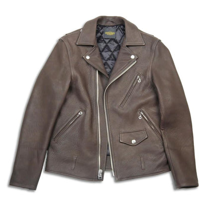 ファインクリークレザーアンドコー ACJK045 5th FINE CREEK&CO - LEON custom Deer ブラウン 5周年記念 レオン ディア メンズ レザージャケット