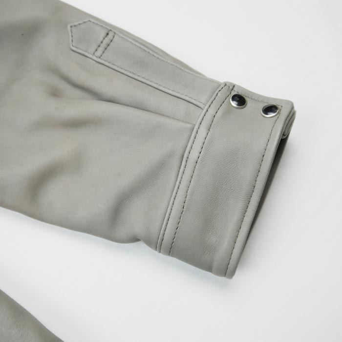 ファインクリークレザーアンドコー ACST001 Hank ハンク グレー メンズ レザー ウエスタンシャツ
