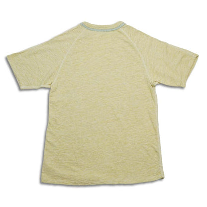 ループ＆ウエフト LRC1099 HEATHER SLUB COTTON DOUBLE BINDER CREWNECK O.MUSTARD メンズ Tシャツ カットソー