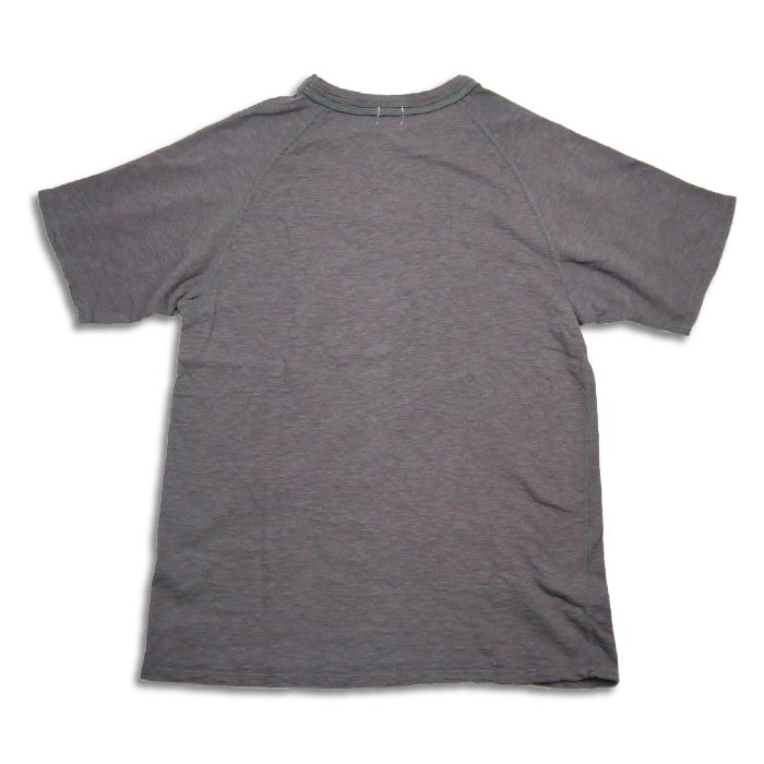 ループ＆ウエフト LRC1099 HEATHER SLUB COTTON DOUBLE BINDER CREWNECK O.MAROON BLACK メンズ Tシャツ カットソー