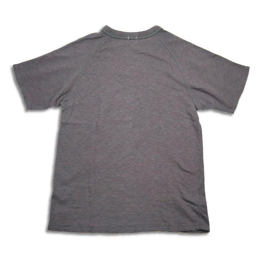 ループ＆ウエフト LRC1099 HEATHER SLUB COTTON DOUBLE BINDER CREWNECK O.MAROON BLACK メンズ Tシャツ カットソー