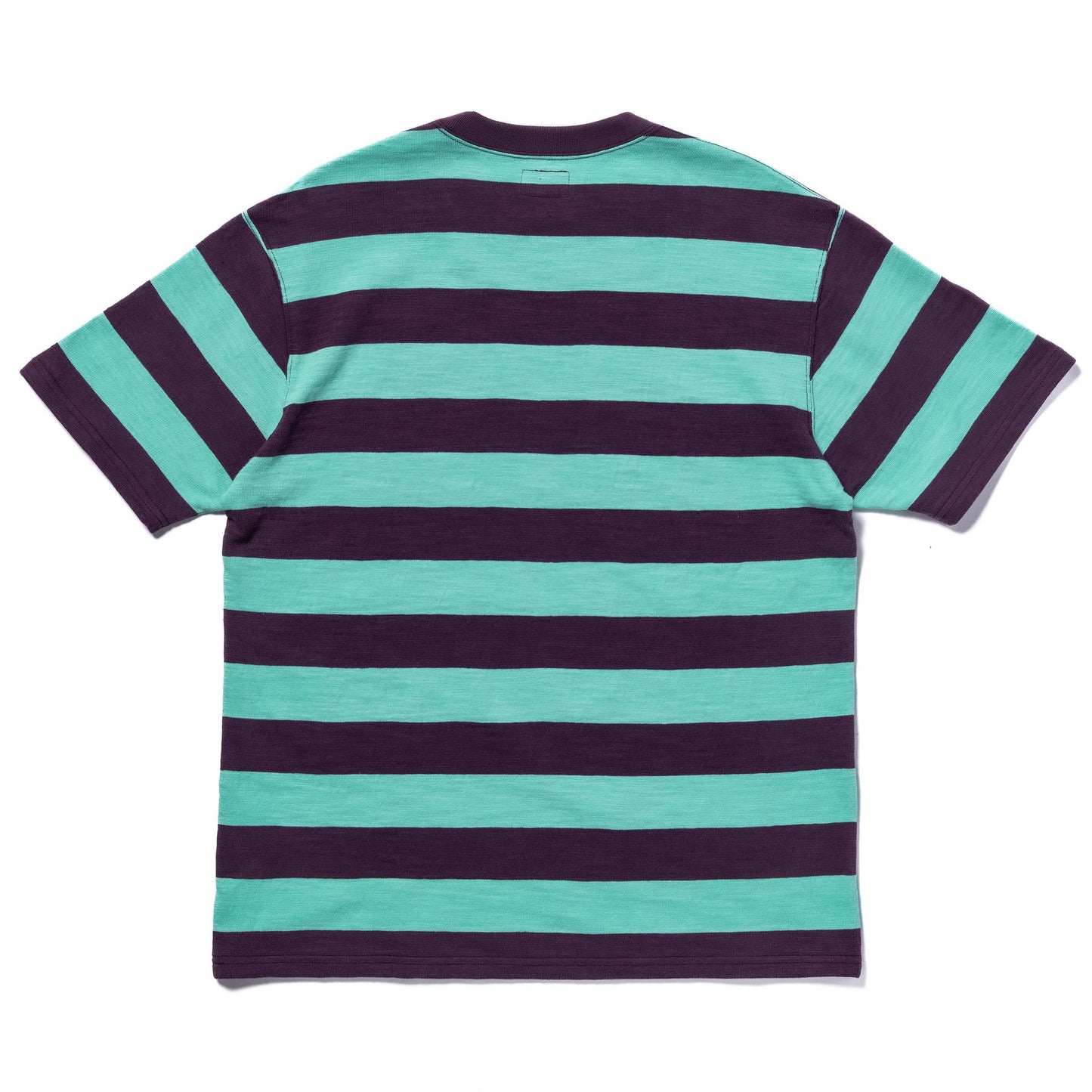 BUCO STRIPE TEE S/S:MINT×PURPLE