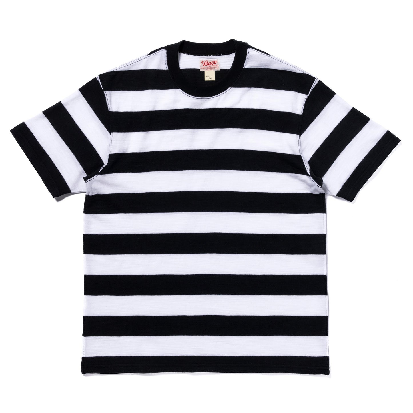 BUCO STRIPE TEE S/WHITE