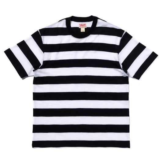 BUCO STRIPE TEE S/WHITE