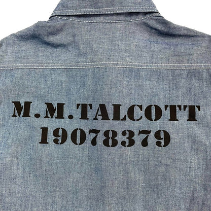 CHAMBRAY UTILITY SHIRTS: BLUE 25432