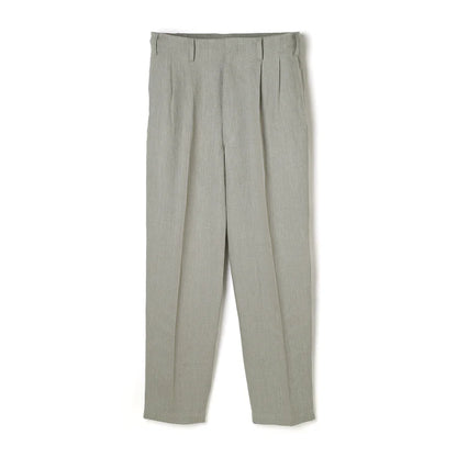 Lot.779 Double Pleats Linen Trousers -Greige-
