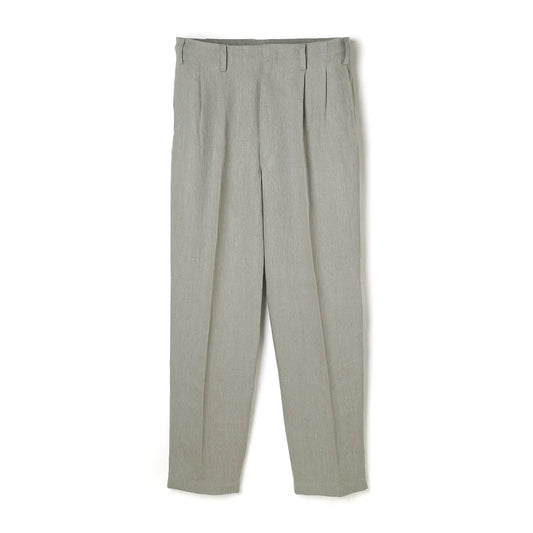Lot.779 Double Pleats Linen Trousers -Greige-