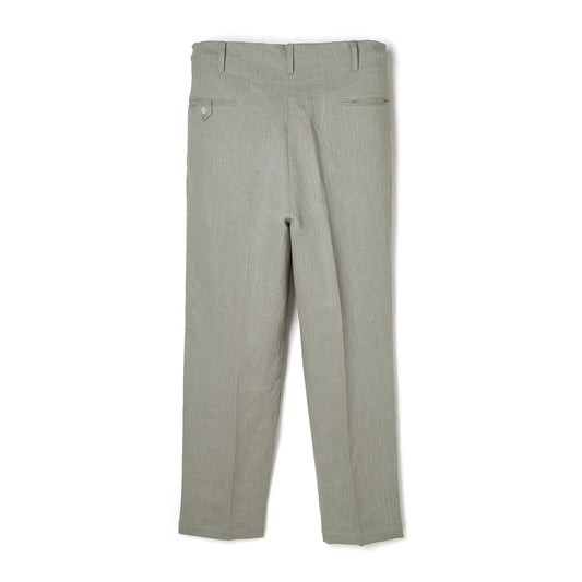 Lot.779 Double Pleats Linen Trousers -Greige-