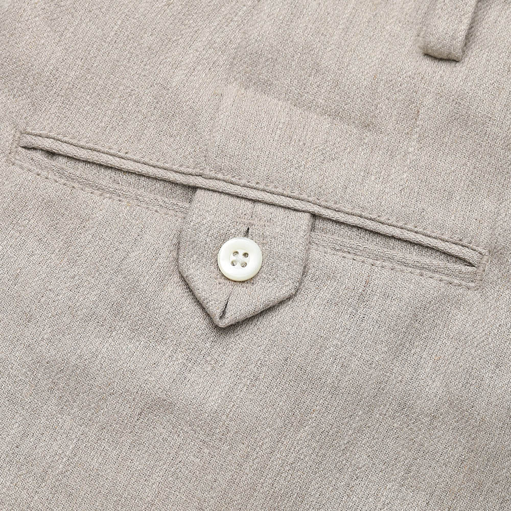 Lot.779 Double Pleats Linen Trousers -Greige-