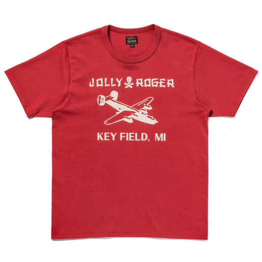 MILITARY TEE / JOLLY ROGER, KEY FIELD:CHERRY
