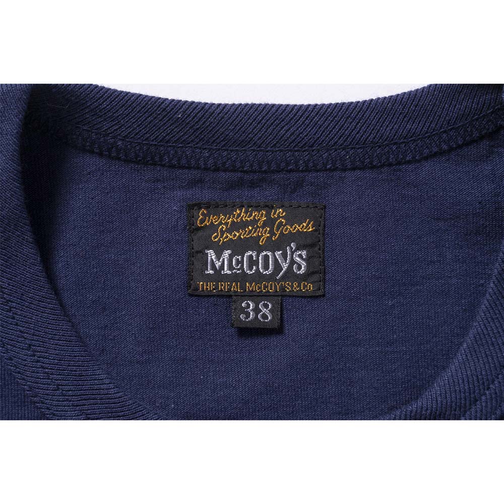 ザ リアルマッコイズ MC24004 THE REAL McCOY'S LOGO TEE S/S ネイビー / 301 メンズ ロゴ プリント Tシャツ
