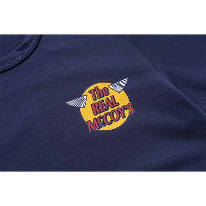 ザ リアルマッコイズ MC24004 THE REAL McCOY'S LOGO TEE S/S ネイビー / 301 メンズ ロゴ プリント Tシャツ