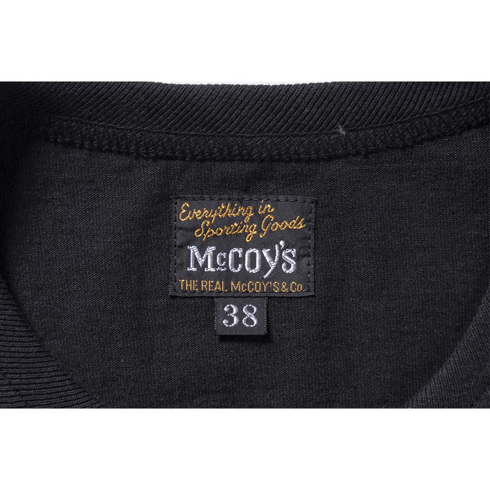 ザ リアルマッコイズ MC24004 THE REAL McCOY'S LOGO TEE S/S ブラック / 030 メンズ ロゴ プリント Tシャツ
