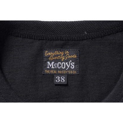 ザ リアルマッコイズ MC24004 THE REAL McCOY'S LOGO TEE S/S ブラック / 030 メンズ ロゴ プリント Tシャツ